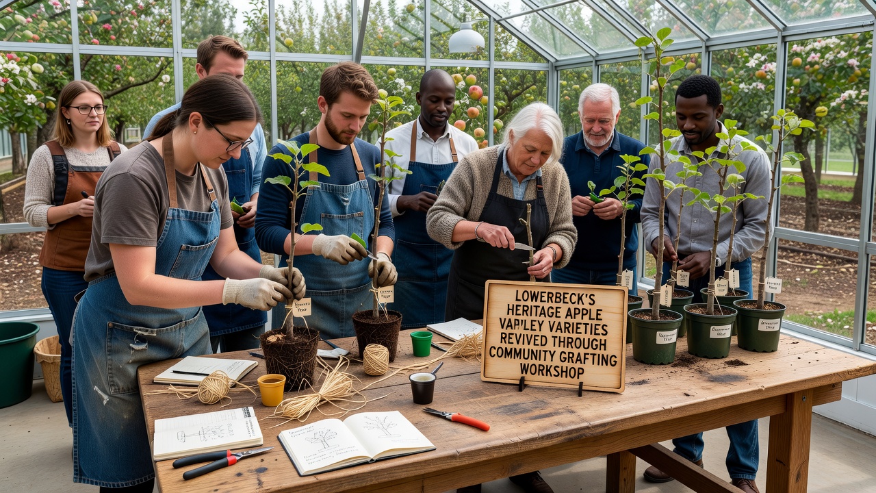 Lowerbeck Community Workshop Revives Heritage Apple Varieties Through Grafting Techniques